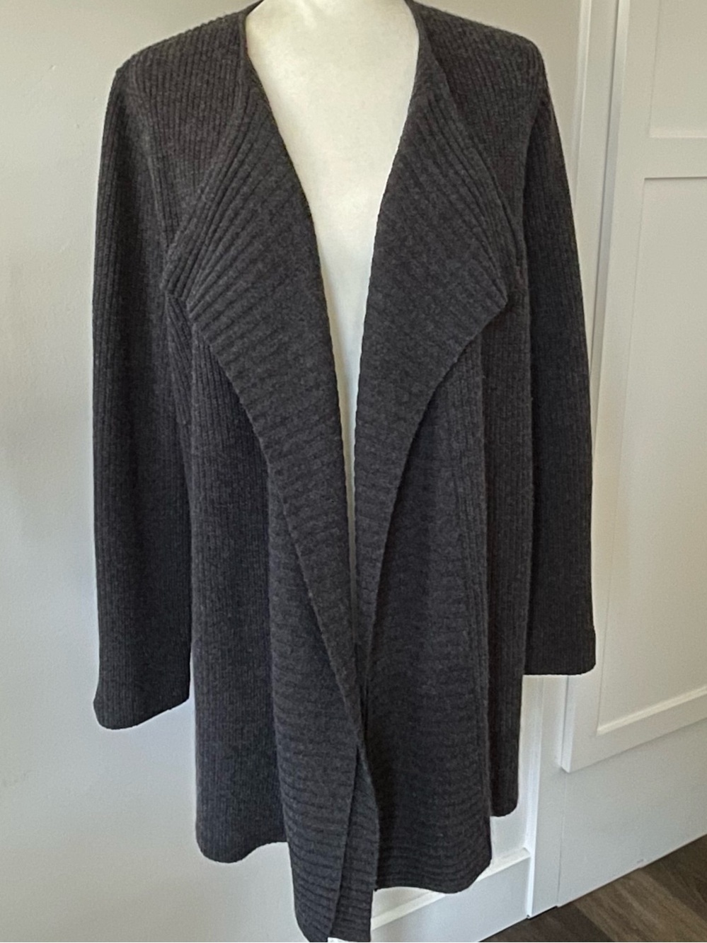 Nordstrom Classiques Entier Open Draped Wool Cashmere Blend Cardigan